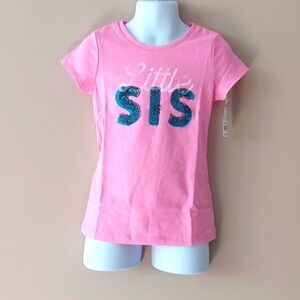 OshKosh B'gosh Little Sister T Shirt top - pink - size 4T